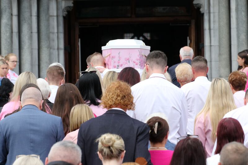 Zoey Coffey was inspired to be a schoolteacher by her own teachers, her funeral in Clonmel heard. Photograph: Brendan Gleeson/PA Wire