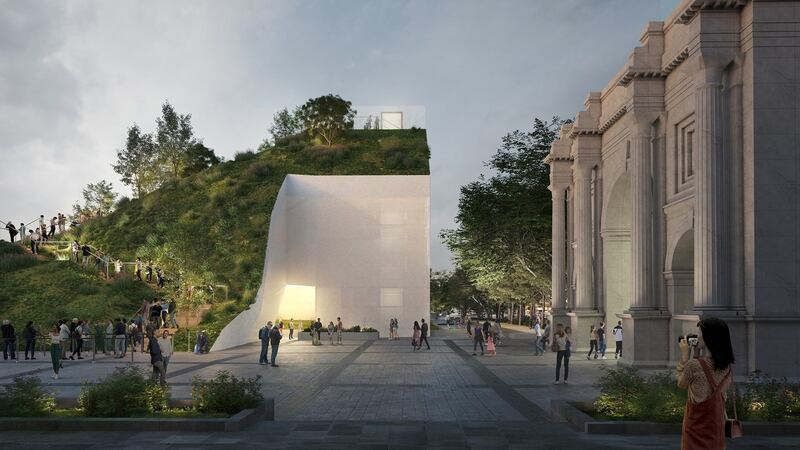 Marble Arch Mound: how its designers intended it to look. Photograph: MVRDV
