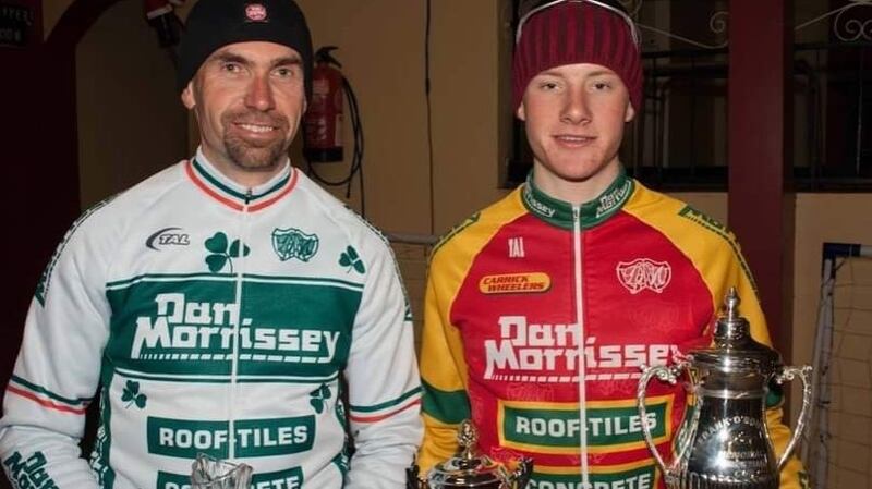 Martin O’Loughlin and Sam Bennett after a 1-2 in the Frank O’Rourke Memorial in Camross, Wexford in 2008.
