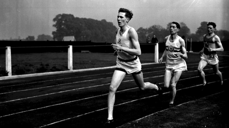 Roger Bannister representing Oxford University in 1948. Photograph: PA