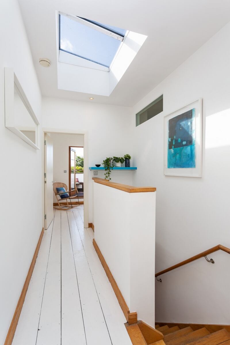 At the top of the house is the master bedroom where you can enjoy glorious views from the bed