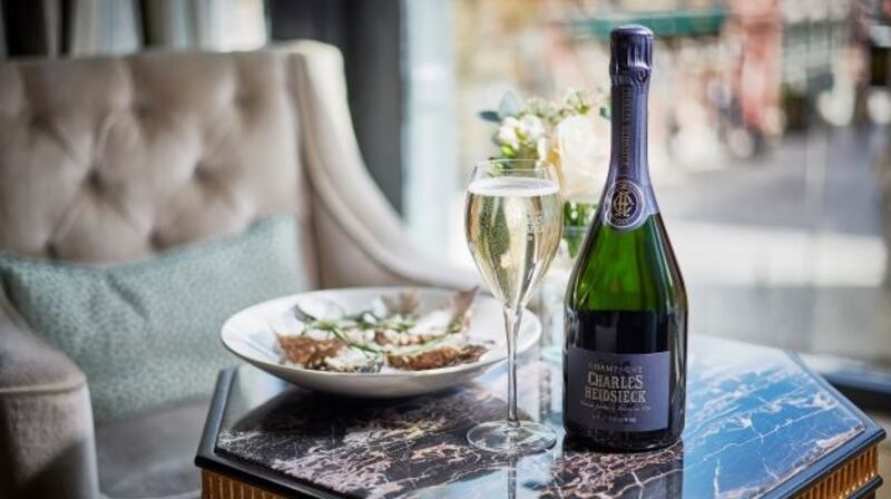 Charles Heidsieck Champagne and Carlingford oysters at the Westbury hotel
