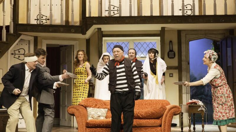 Existentialist: the Old Vic production of Noises Off. Photograph: Johan Persson