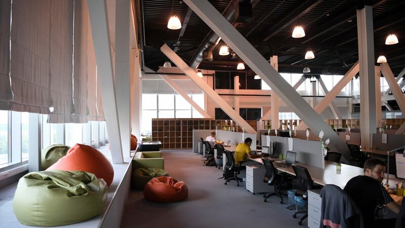 A state-sponsored information technology incubator in Akademgorodok in Russia: “the best place in Russia” with “outstanding schools, low crime and a high concentration of very smart people”. Photograph: James Hill/New York Times