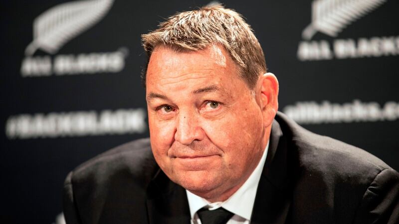 Steve Hansen: “We just need to get ourselves in the right frame of mind to go to the World Cup and win that. I’m not too worried about rankings.” Photograph:  Greg Bowker/AFP/Getty Images