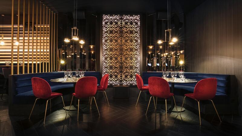 Neiva chandelier from  Monaghan-based Mullen Lighting.