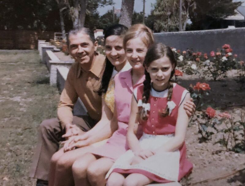 Thomas Niedermayer, with his wife Ingeborg (second right) their daughters Gabrielle (second left) and Renate. Photograph: PA