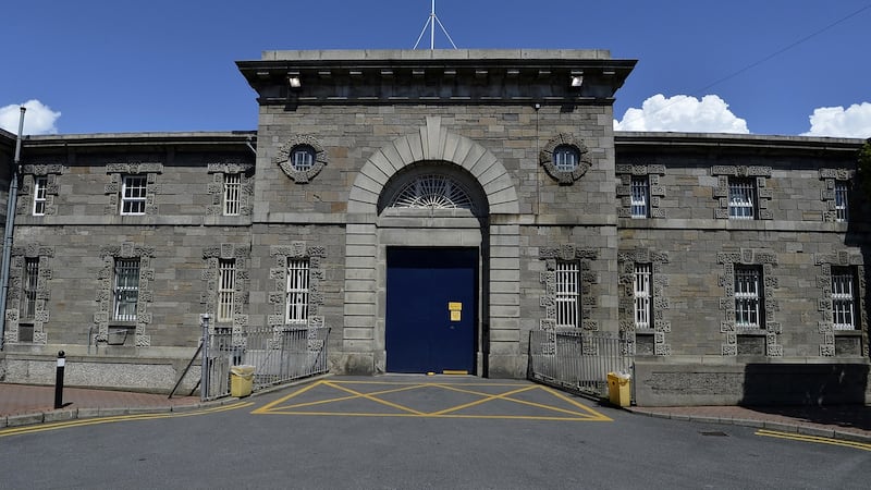 Mountjoy, above, was the thirstiest prison with 190 litres seized followed by Limerick (133 litres). No alcohol was found in the Dochas women’s prison or in Loughan House,  Co Cavan. File photograph: David Sleator