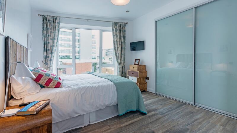 The bedrooms have fast-charging USB sockets and lighting switches beside the bed. Cawleys did the fitted wardrobes