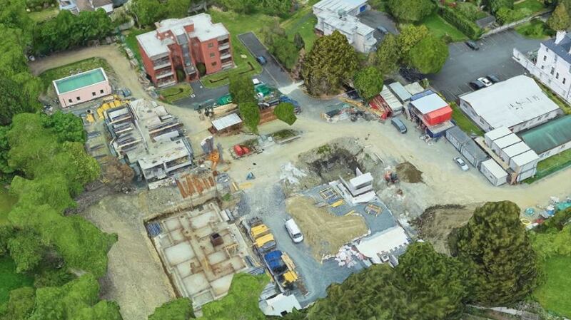 Building work being carried out at the Russian embassy on Orwell Road, south Dublin in early 2020. Photograph:  Google earth