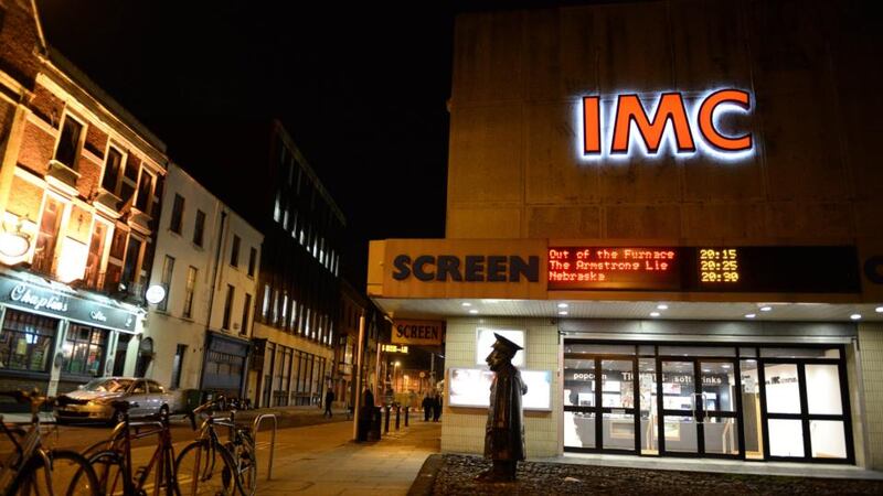 The new front of the Screen cinema on Townsend Street. Photograph: Dara Mac Dónaill