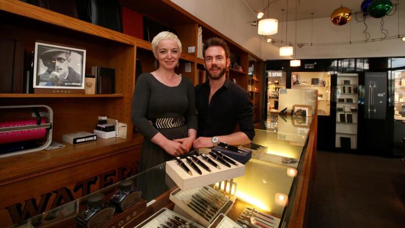 Lauralee Guiney and Brendan Fox in The Pen Corner, Dublin. Photograph: Nick Bradshaw