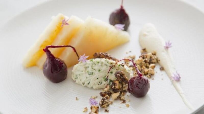 Gary O'Hanlon's celeriac tasting plate.