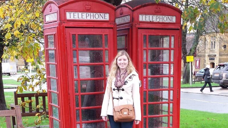Sarah Doran in a village in the Cotswolds