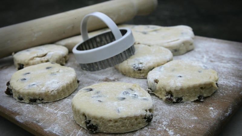 Enjoy a taste of home by making some fruity scones. Photographer: Dara Mac Dónaill