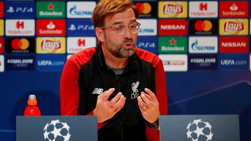 Jürgen Klopp: ‘We are not like kids thinking if we do not win it in the first leg we have no chance.’ Photograph: Action Images via Reuters/Andrew Boyers
