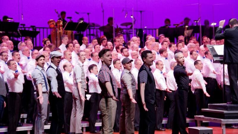 New York City Gay Men’s Chorus performing a Big Gay Sing