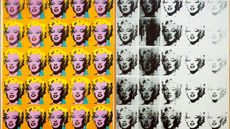Marilyn Diptych (1962): Warhol presented celebrities treated as religious icons.