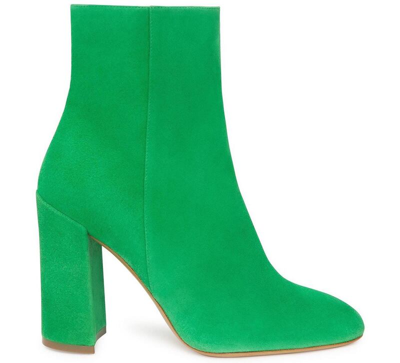 Green suede ankle boots by Mansur Gavriel,€250 from mansurgavriel.com