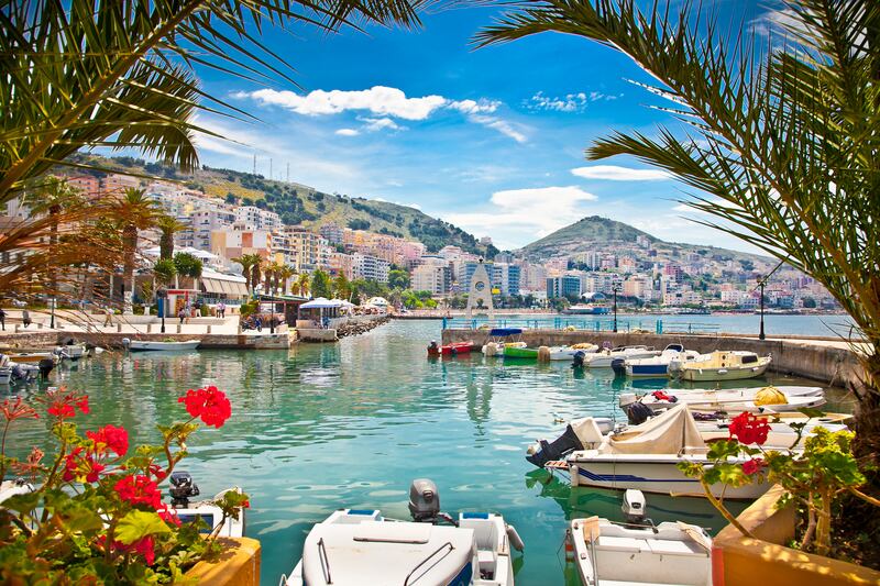 Saranda's city port, Albania. Photograph: Getty