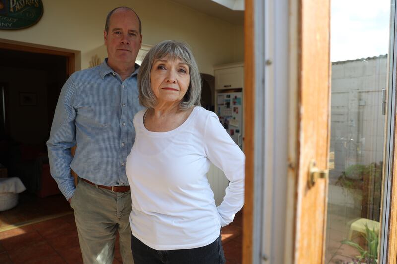 Prof David Farrell and his mother-in-law Micheline Walsh. 'For official Ireland, this is a housing crisis in name but not in spirit,' says Prof Farrell. Photograph Nick Bradshaw/The Irish Times