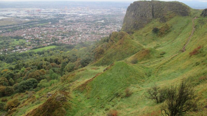 Cave Hill, Co Antrim, said to the inspiration for Jonathan Swift’s Gulliver’s Travels.