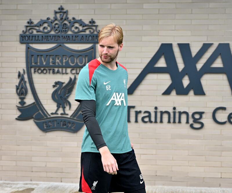 Caoimhín Kelleher feels he is now ready to step up and be the first-choice goalkeeper. Photograph: Andrew Powell/Liverpool FC via Getty Images