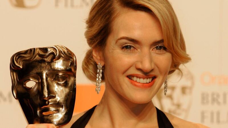 Kate Winslet  on February 8th, 2009, after winning a Bafta  for her performance in The Reader, which would also  win her an Oscar. Photograph: Toby Melville/Reuters