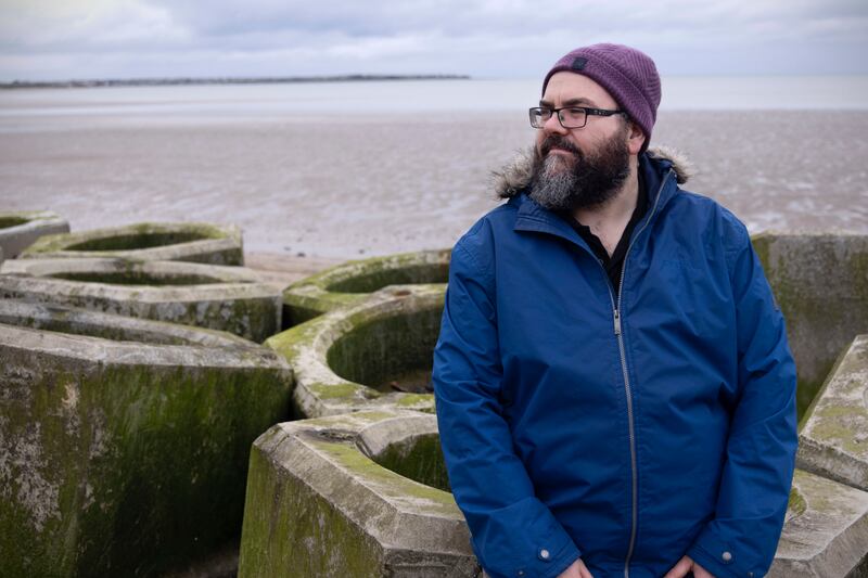 Paul Mulville, a Social Democrat councillor, has seen a sand bank in front of his Portrane house fall away after the recent Storm Kathleen. 'There’s a sense of desperation in the area and hopelessness,' he says. Photograph: Chris Maddaloni