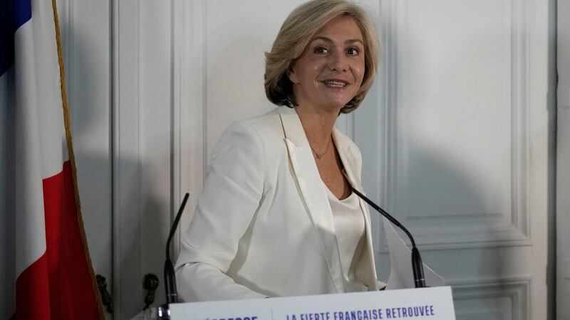 Valérie Pécresse won 25 per cent of the vote: Pécresse was the only one of five LR candidates to distance herself from Zemmour. Photograph: Christophe Ena/AP