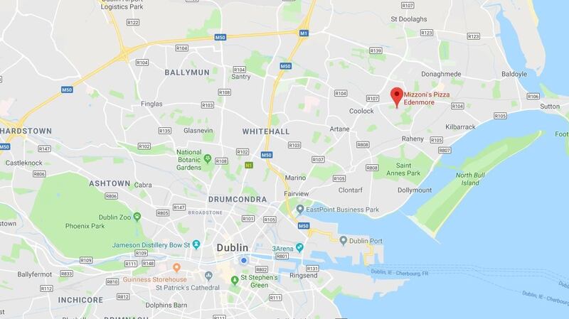 The shooting incident took place in Coolock, Dublin in the early hours of New Year’s Day. Photograph: Google Maps