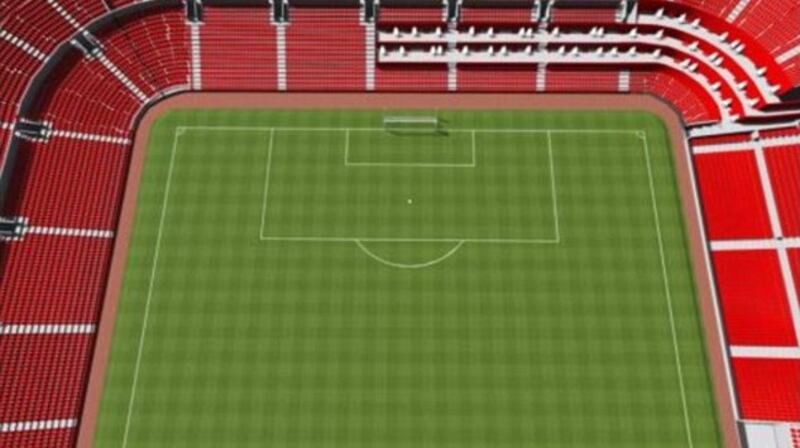 The current layout of disabled areas in Old Trafford.