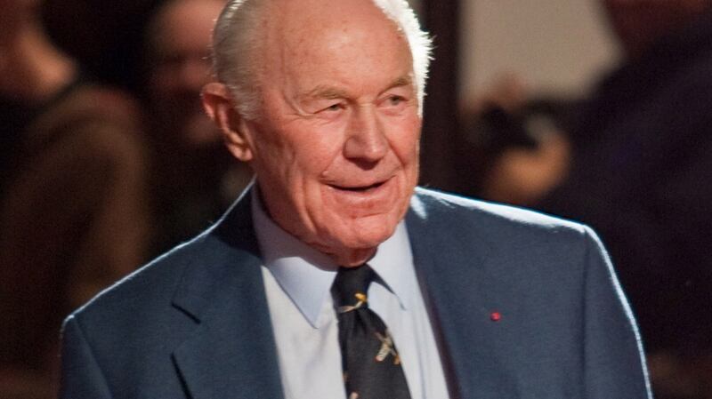 Chuck Yeager walks the red carpet before the induction ceremony for The California Museum’s California Hall of Fame in Sacramento, December, 2009. Photograph:  EPA