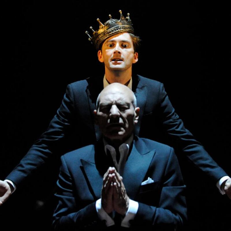 David Tennant and Patrick Stewart as Hamlet and Claudius in 2008. Photograph: Getty