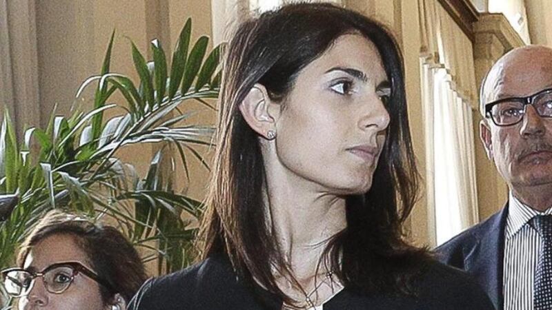 Rome’s Mayor, Virginia Raggi: she has also been criticised for hiring Paola Muraro, a former consultant to Rome’s heavily indebted and often derided sanitation agency called Ama, as her top environmental adviser. Photograph: Giuseppe Lami/EPA