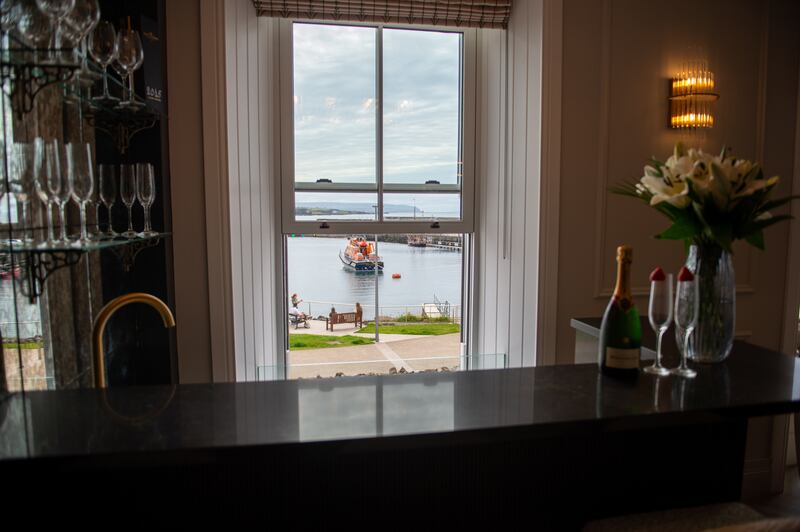 Bar and harbour view