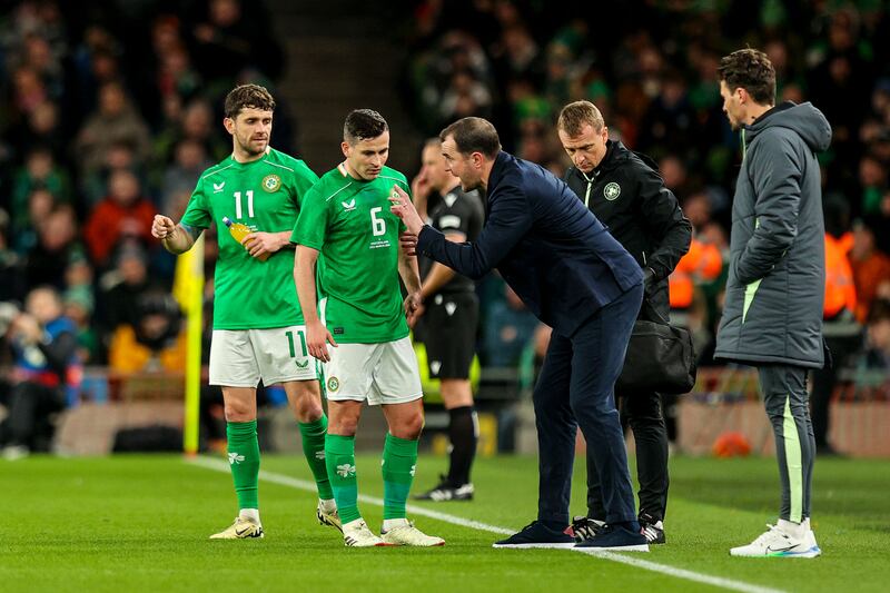 'Look, the response I got from the players in terms of how they spoke tonight [in dressing room one], it was great for me to hear' said interim coach John O'Sheas/ Photograph: Ryan Byrne