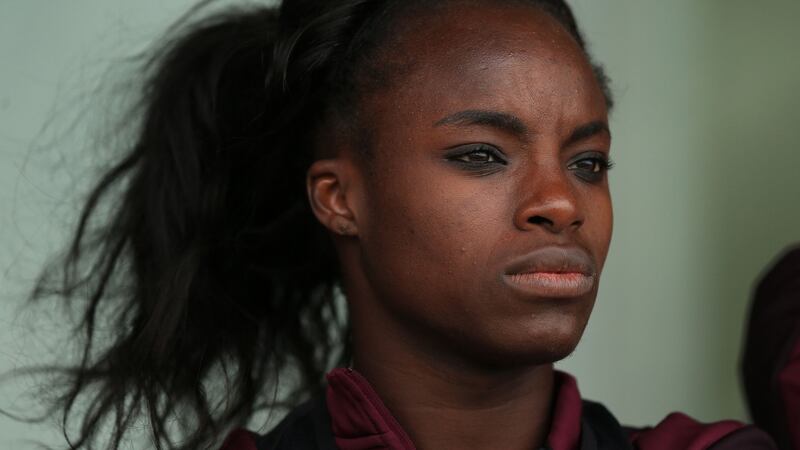 England women’s player Eniola Aluko received over €90,000 in hush money from the FA after she made allegations against Sampson saying she was the victim of a racist comment. Photograph: Mike Egerton/PA Wire