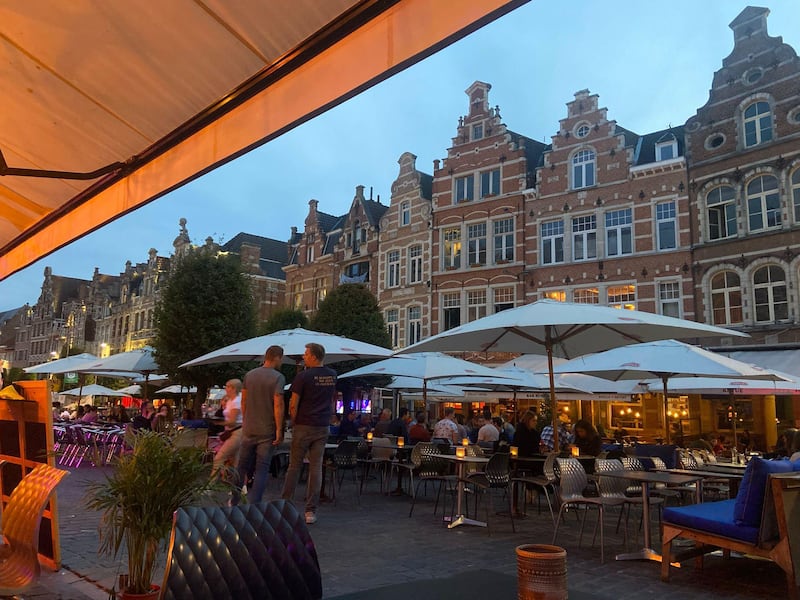 Oude Market, Leuven. Photograph: Rebecca Daly