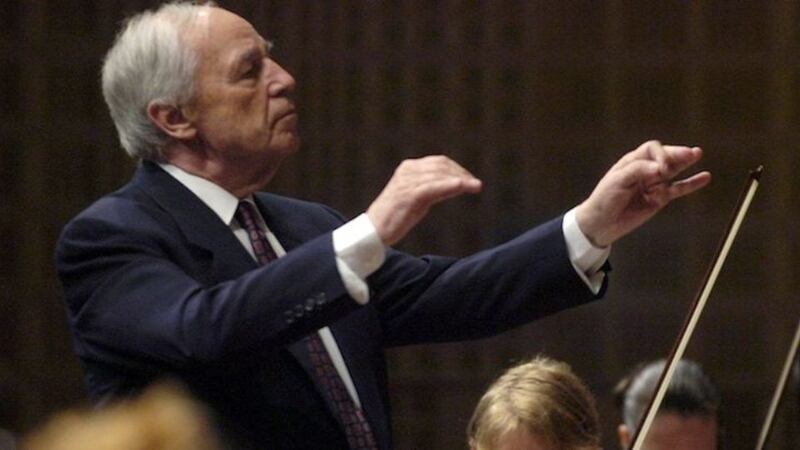 Pierre Boulez conducts the Lucerne Festival Acadamy Orchestra in 2006. Photograph: Sigi Tischler/AP