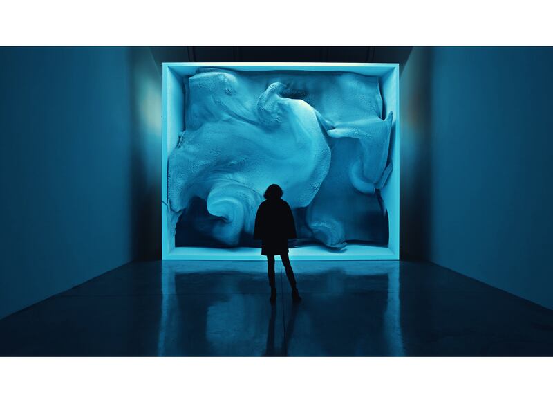 Melting Memories, a data painting by Turkish-born new media artist Refik Anadol