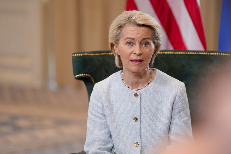 Von der Leyen’s deal doubles down on Europe’s security dependency on the US. Photograph: Tierney L. Cross/ The New York Times
                      