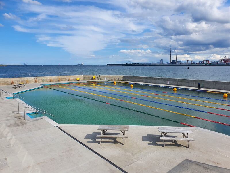 The tide is permanently in at Clontarf Baths. Photograph: thebaths.ie