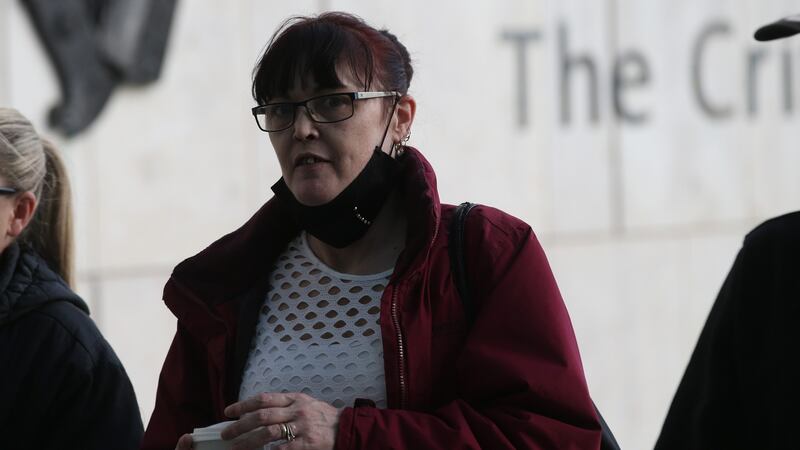 Witness Elaine Heffernan pictured arriving to the Dublin Central Criminal Court on Friday afternoon. Pic Collins Courts
