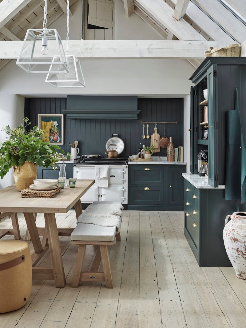 Neptune’s Henley kitchens feature oak cabinetry and a character that strikes the balance between detailed and minimal, with prices starting at €22,000. See neptune.com for Irish stockists.
