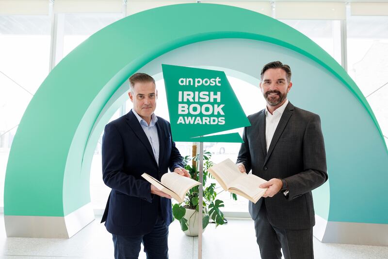 Brendan Corbett, Chairperson of the An Post Irish Book Awards and Garrett Bridgeman, Managing Director of An Post Mails & Parcels
