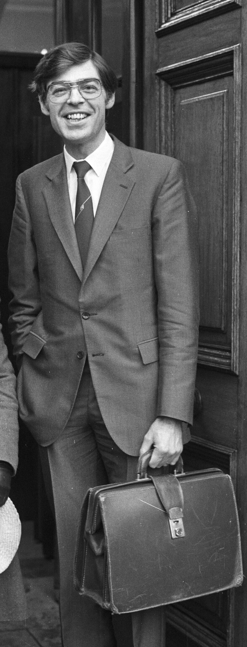 1983: Alan Dukes at Leinster House. Photograph: Paddy Whelan