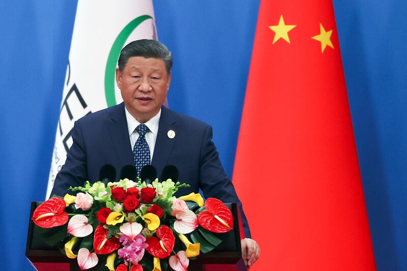 China’s president Xi Jinping championed the closure of polluting factories as Communist Party secretary in Zhejiang province. Photograph: Florence Lo-Pool/Getty Images