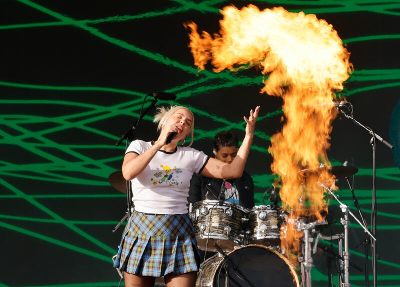 Anne-Marie performing on the Electric Picnic Main Stage. Photograph: Alan Betson / The Irish Times


