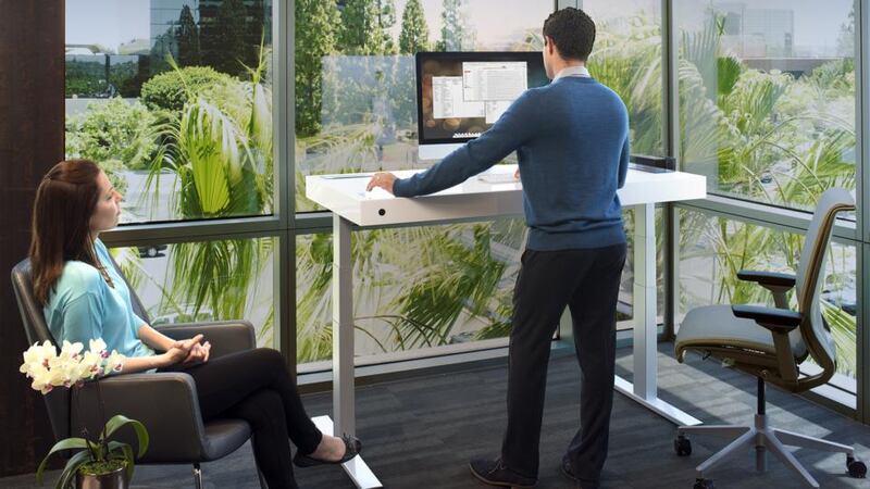 Working at a Stir Kinetic desk